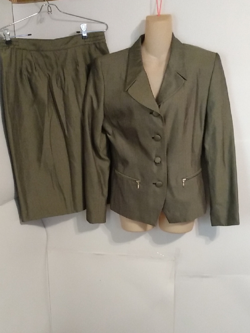 Green Shiny Suit Blazer Executive Collection Corporate Church Office Sales
